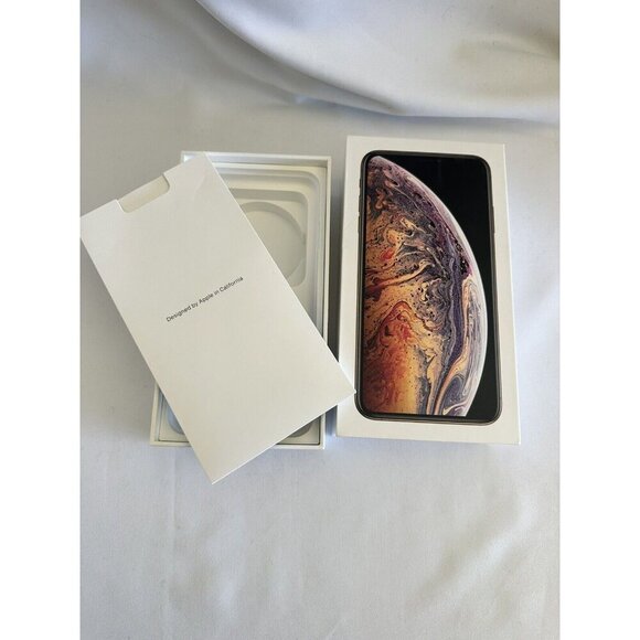 BOX ONLY 64GB iPhone Xs Max Gold Apple 🍎 Used - Picture 9 of 9